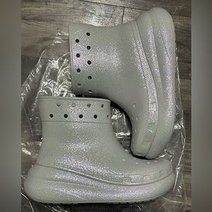 Crocs classic crush glitter boot size M8/W10.